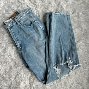 Wrangler high waisted straight leg jeans
